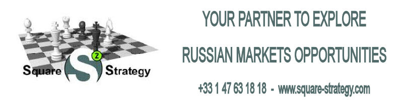 YOUR PARTNER TO EXPLORE RUSSIAN MARKETS OPPORTUNITIES : +33 1 47 63 18 18  www.square-strategy.com